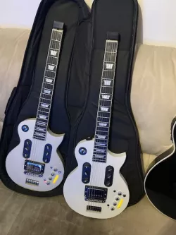 Headless Paul Guitar - playable via headphones or Bluetooth box with integrated effects unit