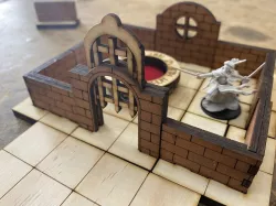 Lasercut DnD Dungeon Parts