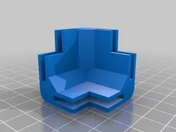 My Customized Parametric Mini Modular Framing System - Corner Block and Rail