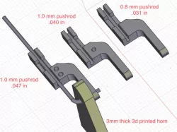 Pushrod Keeper for 3D printed Thick Horns