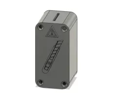 Razor blade disposal wall mounted 