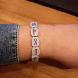 Rune bracelet beads
