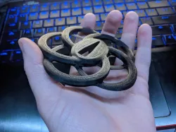 Shiden'issen "Go Rin" (Five Ring) Shinken/Iaito Tsuba