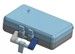 Small box (Metal Detecting Finds Box) with cam action catch
