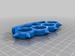 Spiked Brass Knuckles