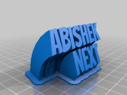 Abishek name plate