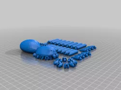 Articulated Tarantula (Slicer fixed) Remixed to fit whole spider on print bed at once