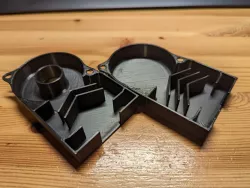 Ender 3 (Pro) Power Supply Fan Silencer / Cover Baffled