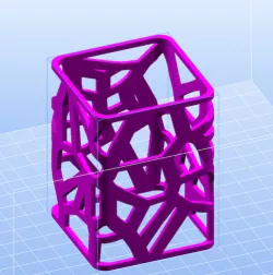 Mathematical Art: Cuboid Voronoi Lamp