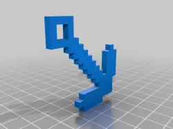 Minecraft pickaxe keychain