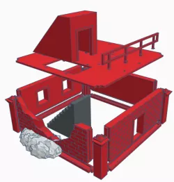 Modwall: a modular terrain building for Marvel Crisis Protocol (MCP) and other 28mm-ish miniature games