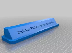 My Customized Custom Desktop Plaque