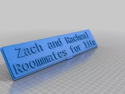 My Customized table plaque (two line)