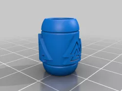 Odin's Knot Spherocylinder Beard Bead