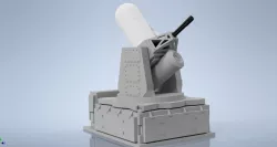 Phalanx CIWS with movable parts (except for the gun it doesn't do spinny stuff)