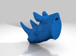 Rhino Head Wall Mount
