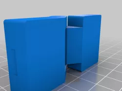 Small storage box with hinge