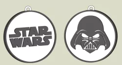 Star Wars Darth Vader key chain, earring, dogtag, jewlery