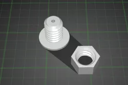 Threaded Pass Through Shell threaded passthrough 3D Models | Page 1 | STLFinder