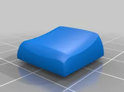 Tilted spherical choc keycaps
