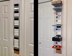 WIP - Wall-mounted project organisation system with additional applications