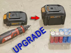 WORX BATTERY UPGRADE TO 5s3p