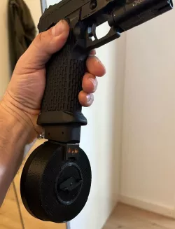 370 Rds Drum Magazine shell for Marui Scorpion Vz.61