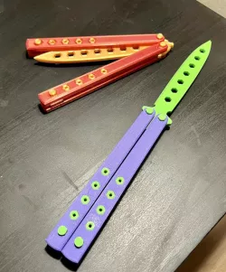 Balisong / Butterfly Knife - No screws or metal needed!