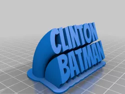 Clinton Batman Name Platea V1