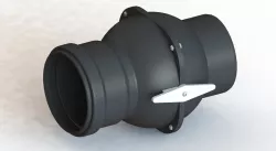 DN110 ball valve blast gate for workshop