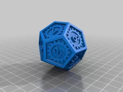 DND D12 Dice Cogs 