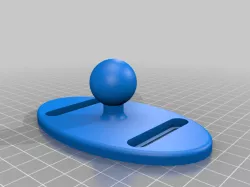 Double-Slotted RAM Mount for Size B 1" Ball