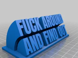 FAFO Desk Plate