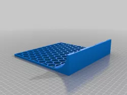 Hexagonal mesh book end