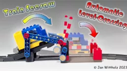 Lego Duplo Train seesaw & automatic crossing gate (Toolo, Technic)