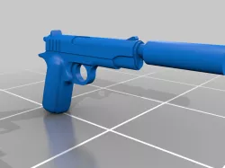 Lego pistol with silencer