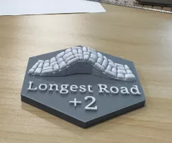 Longest Road & Largest Army Hex Trophy