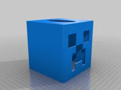 Minecraft Creeper Tissue Box
