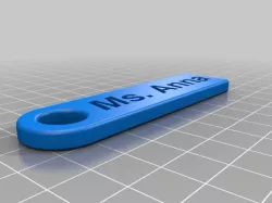 Ms. Anna My Customized Personalized Key Chain