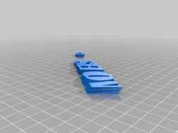 My Customized iamburny's  Text - Name Keyring / Keyfob