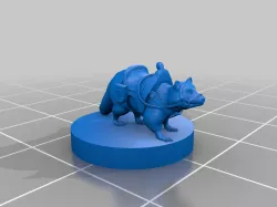 Raccoon Wizard and his Apprentice, Raccoon, and Raccoon Mount Minis!