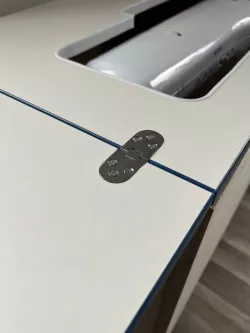 Sewing table hinge router template