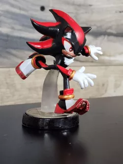 Team Dark Figurine Set: Shadow, Rouge, E123-Omega, and Super Shadow amiibo figures