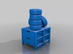 Tire Penholder and Pallet Drawer