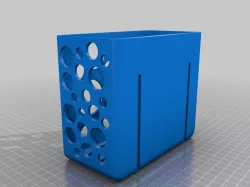 Wall basket for bathroom necessities