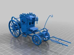 wooden drawn cart - mannerspunk