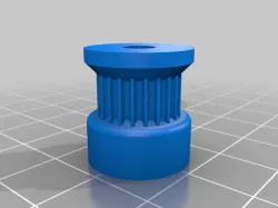 22 tooth Parametric Pulley Library - Retainer improved