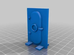 28mm scale bulkhead and iris doors for TTRPG 