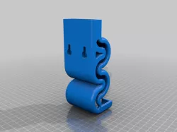 AA Battery Holder Wall mount (swirly)