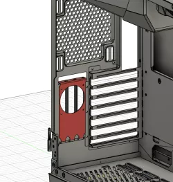 antec p120 crystal vertical fan mount 